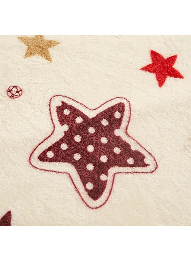 Time Of The Stars And Moon Flannel Wearable Blanket Soft Coral Fleece Dual Sided Plush All Season Comfort - Image 4